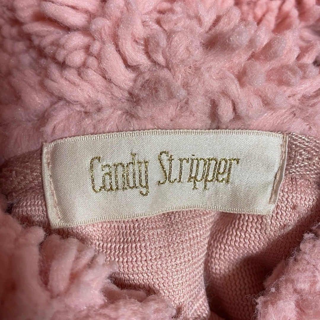 Candy Stripper(キャンディーストリッパー)のキャンディストリッパー  ボア フーデット パーカー ピンク  フリーサイズ レディースのトップス(パーカー)の商品写真