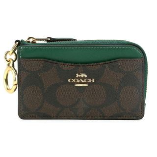 コーチ(COACH)の新品 コーチ COACH カードケース マルチファンクション カード ケース ブラウン/ダークパイン(名刺入れ/定期入れ)