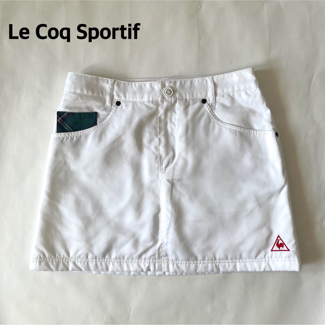 le coq sportif(ルコックスポルティフ)のルコック ゴルフスカート 白 スポーツ/アウトドアのゴルフ(ウエア)の商品写真