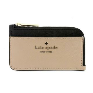 ケイトスペードニューヨーク(kate spade new york)の新品 ケイトスペード kate spade カードケース カラーブロック トップ ジップ カード ホルダー トーステッドヘーゼルナッツマルチ(名刺入れ/定期入れ)