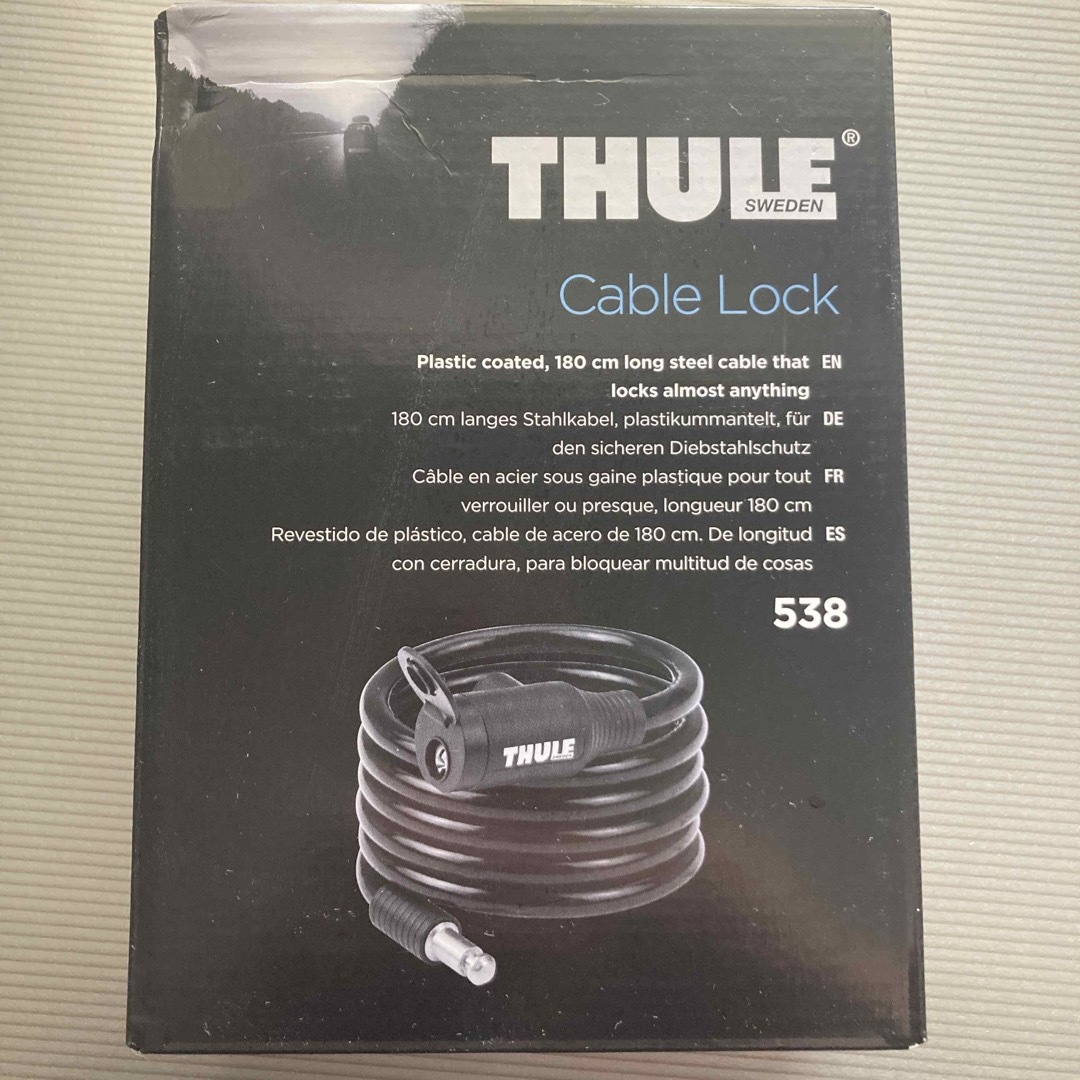 THULE(スーリー)の【新品/未使用】THULE CABLE LOCK 自動車/バイクの自動車(車外アクセサリ)の商品写真