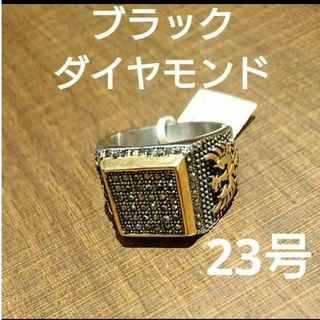 新品！ブラックダイヤモンドリング(23号)(リング(指輪))