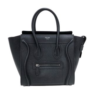 セリーヌ(celine)の　セリーヌ CELINE ラゲージ マイクロショッパー 167793 ブラック カーフスキン レディース ハンドバッグ(ハンドバッグ)