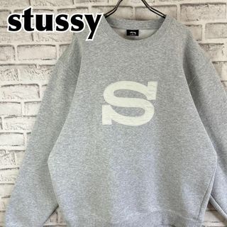 ステューシー(STUSSY)のstussy ステューシー スウェット センターデカロゴ刺繍 XL 希少デザイン(スウェット)