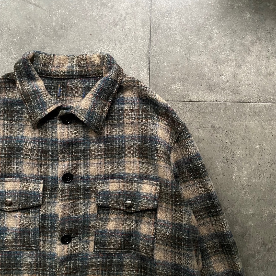 PENDLETON(ペンドルトン)の70s ペンドルトン ウールシャツ/ウールジャケット USA製 XL相当 メンズのジャケット/アウター(ブルゾン)の商品写真