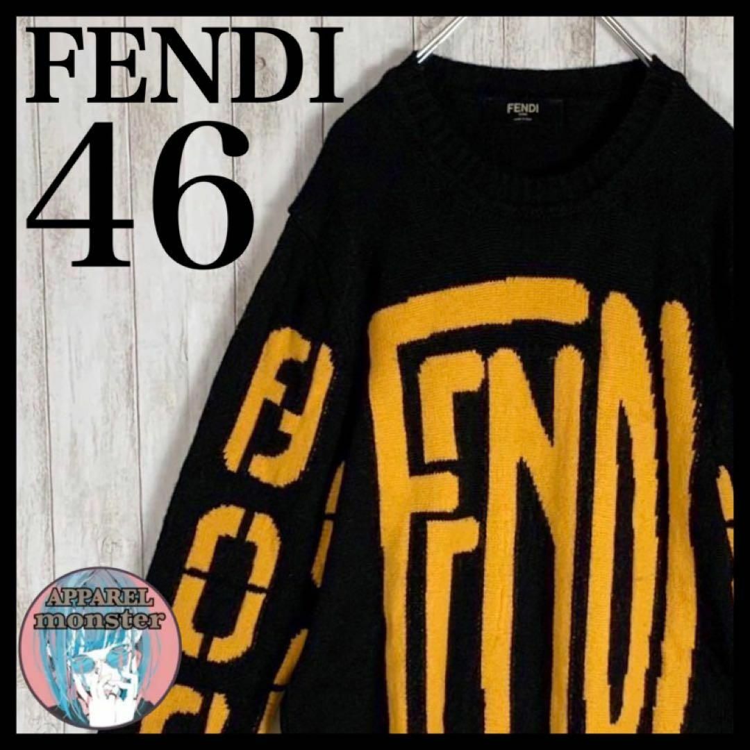 【最高級の逸品】FENDI フェンディ 超希少デザイン ニット 即完売モデルウール100%羊毛状態