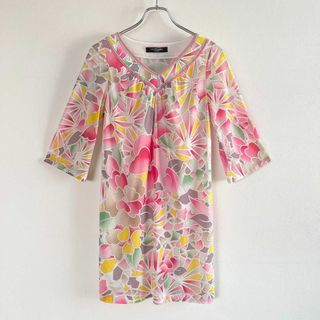 LEONARD - レオナール FASHION 21SS ワンピース ドレス ミニ 花柄 半袖