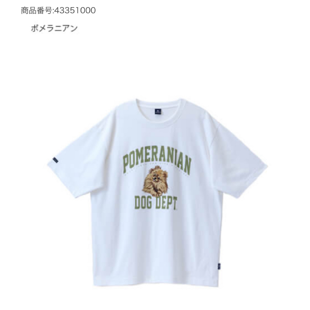 DOG DEPT(ドッグデプト)のdogdept 犬種Tシャツ　ポメラニアン　Mサイズ レディースのトップス(Tシャツ(半袖/袖なし))の商品写真