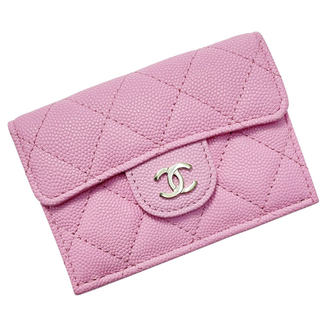 CHANEL - CHANEL シャネル フラップウォレット ピンク 3つ折り CHANEL - CHANEL シャネル フラップウォレット ピンク 3つ折り