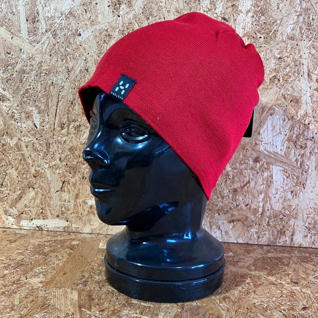 Haglofs(ホグロフス)のHAGLOFS SOLID BEANIE One size DEEP RED メンズの帽子(ニット帽/ビーニー)の商品写真
