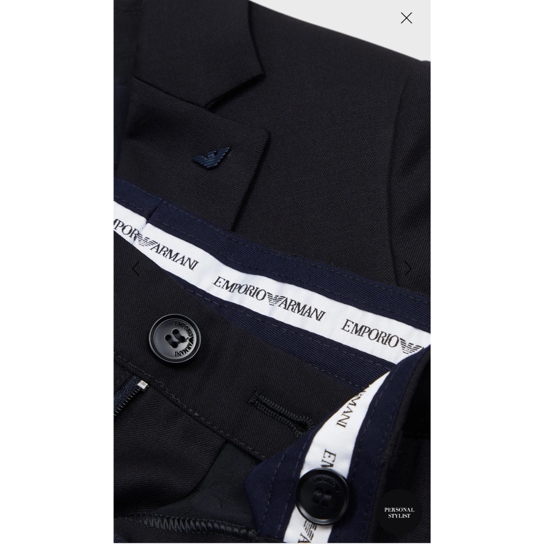 Emporio Armani(エンポリオアルマーニ)の美品　エンポリオアルマーニジュニア　フォーマルスーツ キッズ/ベビー/マタニティのキッズ服男の子用(90cm~)(ドレス/フォーマル)の商品写真