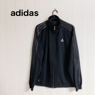 アディダス(adidas)の希少　adidas トラックジャケット　黒　万国旗(ジャージ)