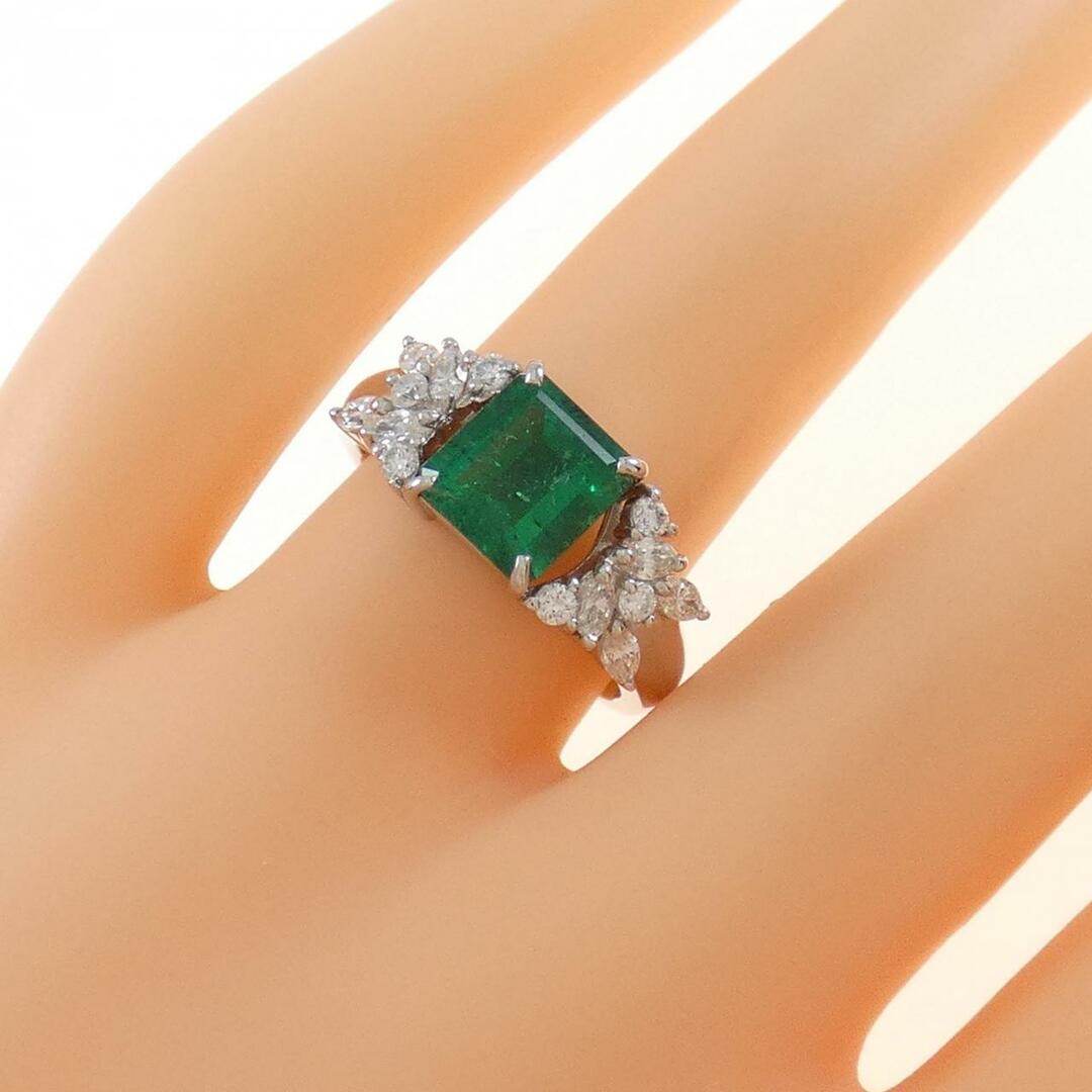 PT エメラルド リング 1.55CT レディースのアクセサリー(リング(指輪))の商品写真