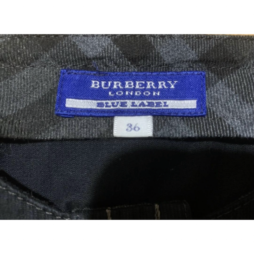 BURBERRY BLUE LABEL(バーバリーブルーレーベル)のバーバリー　ブルーレーベル  ワンピース ジャンパースカート　サイズ36 レディースのワンピース(ひざ丈ワンピース)の商品写真