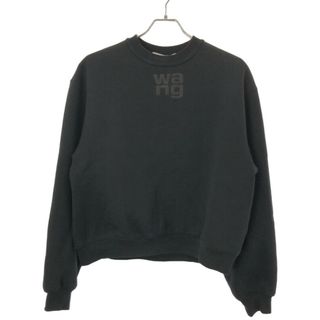 アレキサンダーワン(Alexander Wang)のALEXANDER WANG.T アレキサンダーワン. ティー ロゴプリントスウェットトレーナー ブラック XS(トレーナー/スウェット)