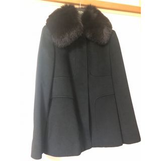 マックスマーラ(Max Mara)のMax Mara マックスマーラ フォックスファー付き  38(チェスターコート)