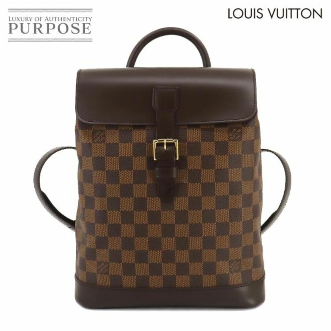 未使用 展示品 ルイ ヴィトン LOUIS VUITTON ダミエ ソーホー バックパック リュックサック エベヌ N51132 VLP 90217430付属品保存袋