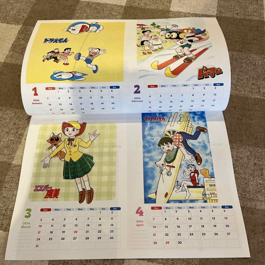 2024年藤子F不二雄カレンダーとドラえもんポチ袋と、コナンマルチケース エンタメ/ホビーの声優グッズ(カレンダー)の商品写真