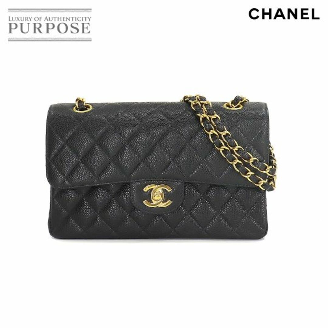 型番刻印Ａ０１１１３未使用 展示品 シャネル CHANEL マトラッセ 23 チェーン ショルダー バッグ キャビアスキン レザー ブラック ヴィンテージ A01113 VLP 90219092