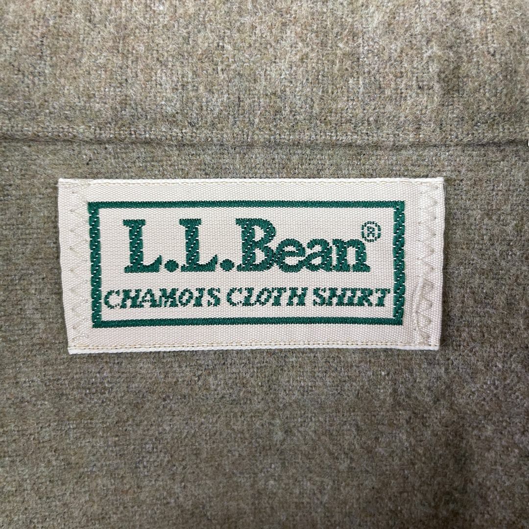 L.L.Bean(エルエルビーン)のエルエルビーン USA製 シャミークロスシャツ 長袖シャツ ベージュ XLT相当 メンズのトップス(シャツ)の商品写真