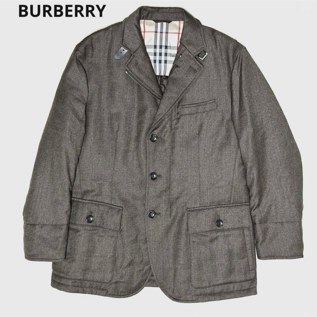 BURBERRY(バーバリー)の極美品❣️BURBERRY カシミヤ混 ノバチェック ウール ダウンジャケット メンズのジャケット/アウター(ダウンジャケット)の商品写真