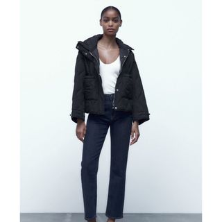 ザラ(ZARA)のザラ　ZARA キルティング　ショートパフジャケット　S(ダウンジャケット)