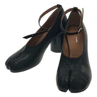 【新品】  Maison Margiela / メゾンマルジェラ | TABI PUMPS スタラップレザーパンプス | 39 | ブラック | レディース(ハイヒール/パンプス)