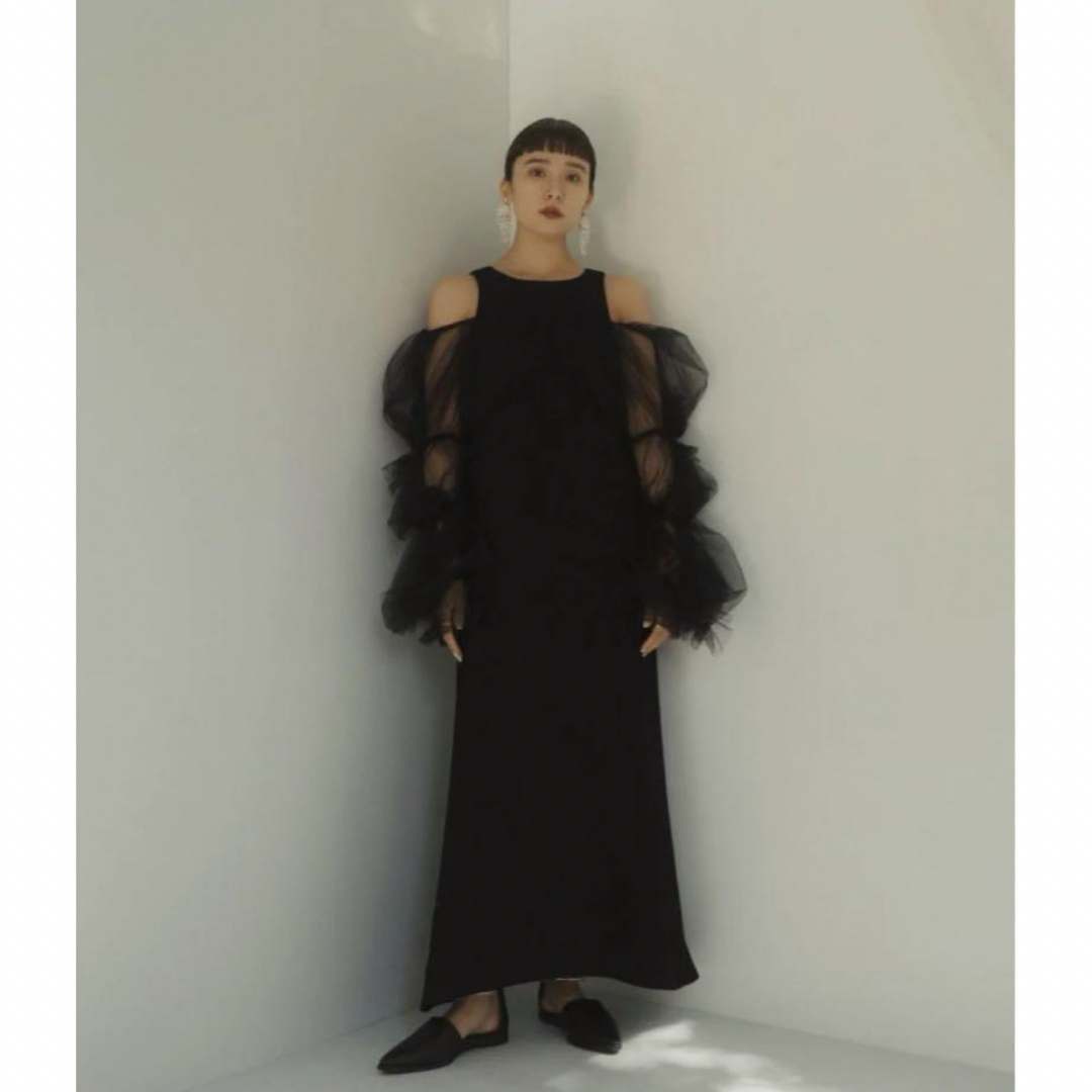 STUDIOUS(ステュディオス)のknuth marf  tulle bolero one piece S レディースのワンピース(ロングワンピース/マキシワンピース)の商品写真