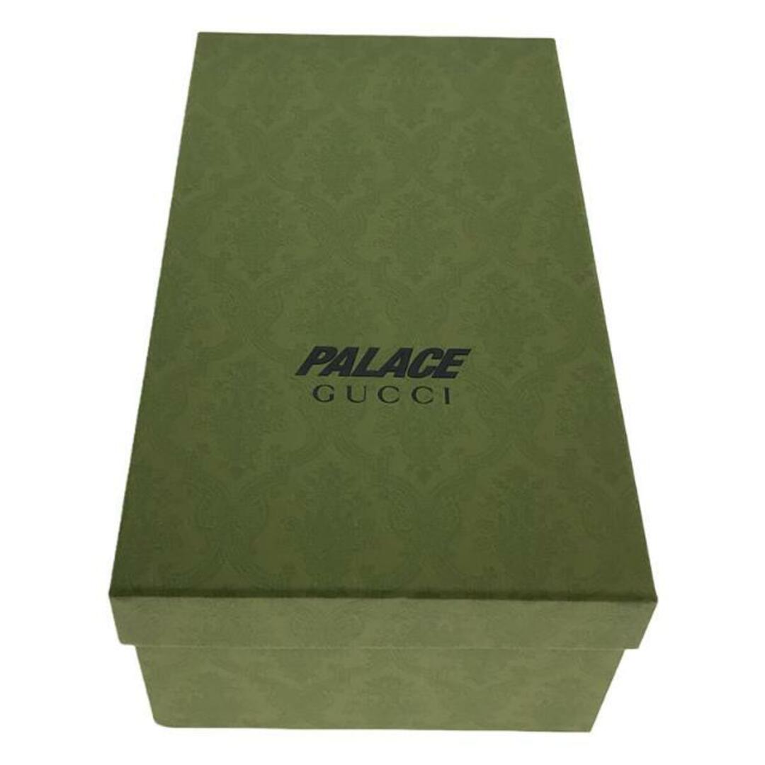 Gucci(グッチ)の【新品】  GUCCI / グッチ | × PALACE ロゴ スライドサンダル | 10 | ホワイト/カーキ/レッド | メンズ メンズの靴/シューズ(サンダル)の商品写真