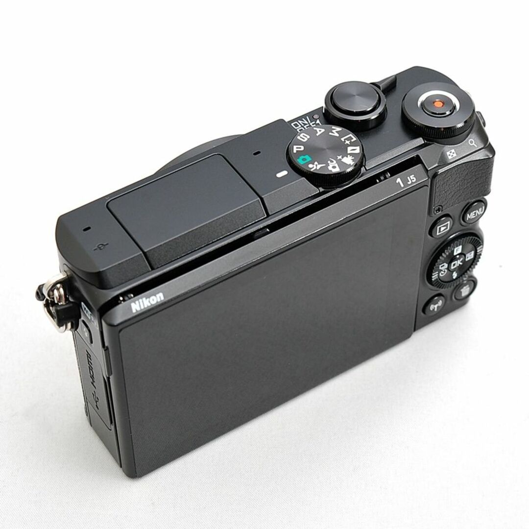 Nikon(ニコン)のニコン Nikon 1 J5 ブラック ショット数138枚 Wi-Fi搭載 単焦点MFレンズセット ミラーレス カメラ 中古 スマホ/家電/カメラのカメラ(ミラーレス一眼)の商品写真