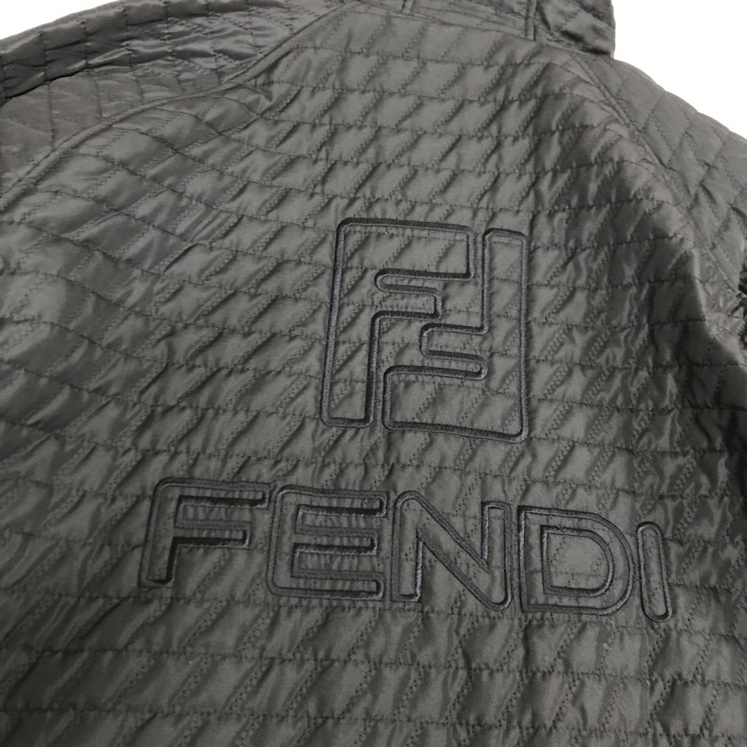 最終価格　FENDI フェンディ　キルティングジャケット　黒 | フリマアプリ ラクマ