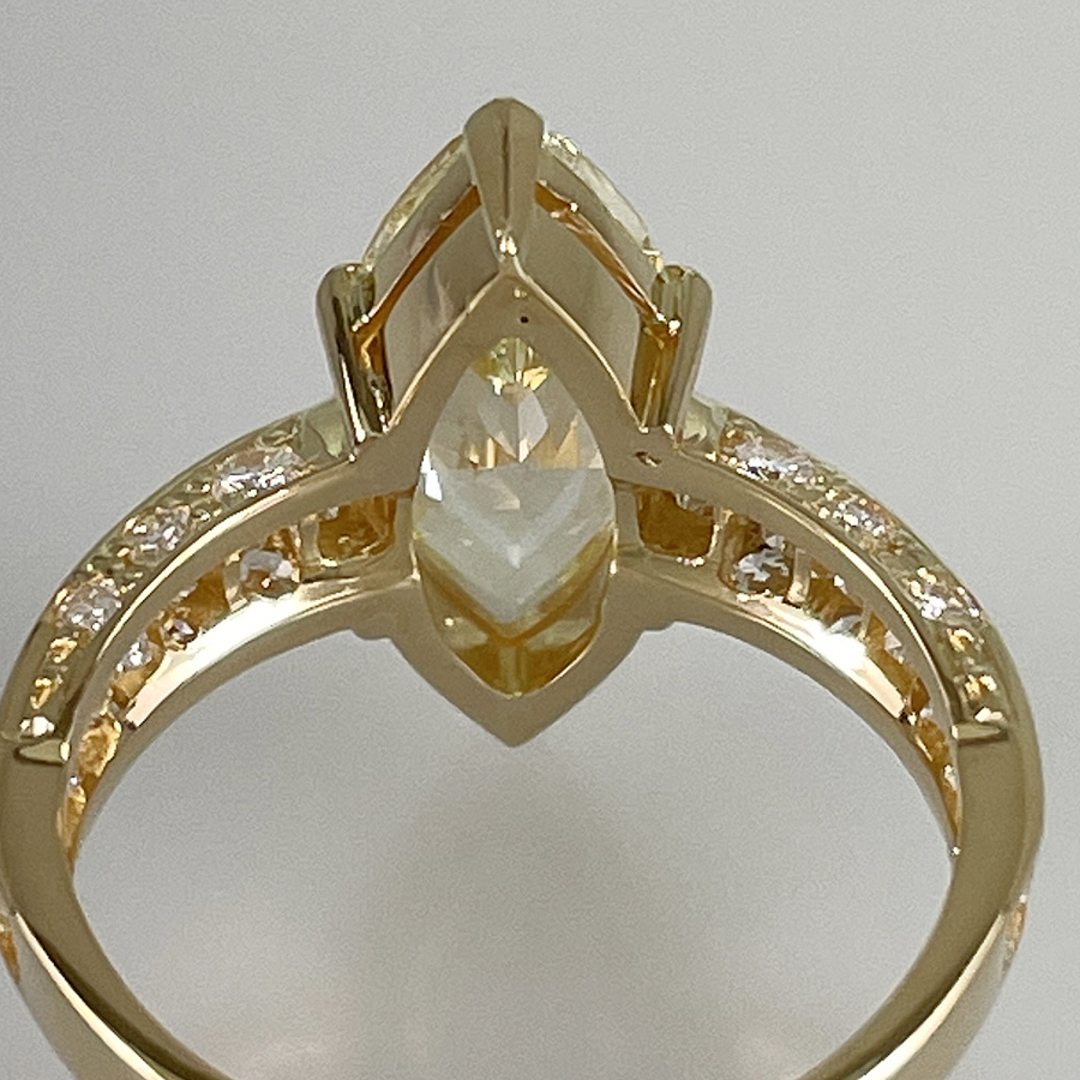 リング K18YG イエローダイヤモンド ダイヤモンド 9号(49) レディースのアクセサリー(リング(指輪))の商品写真