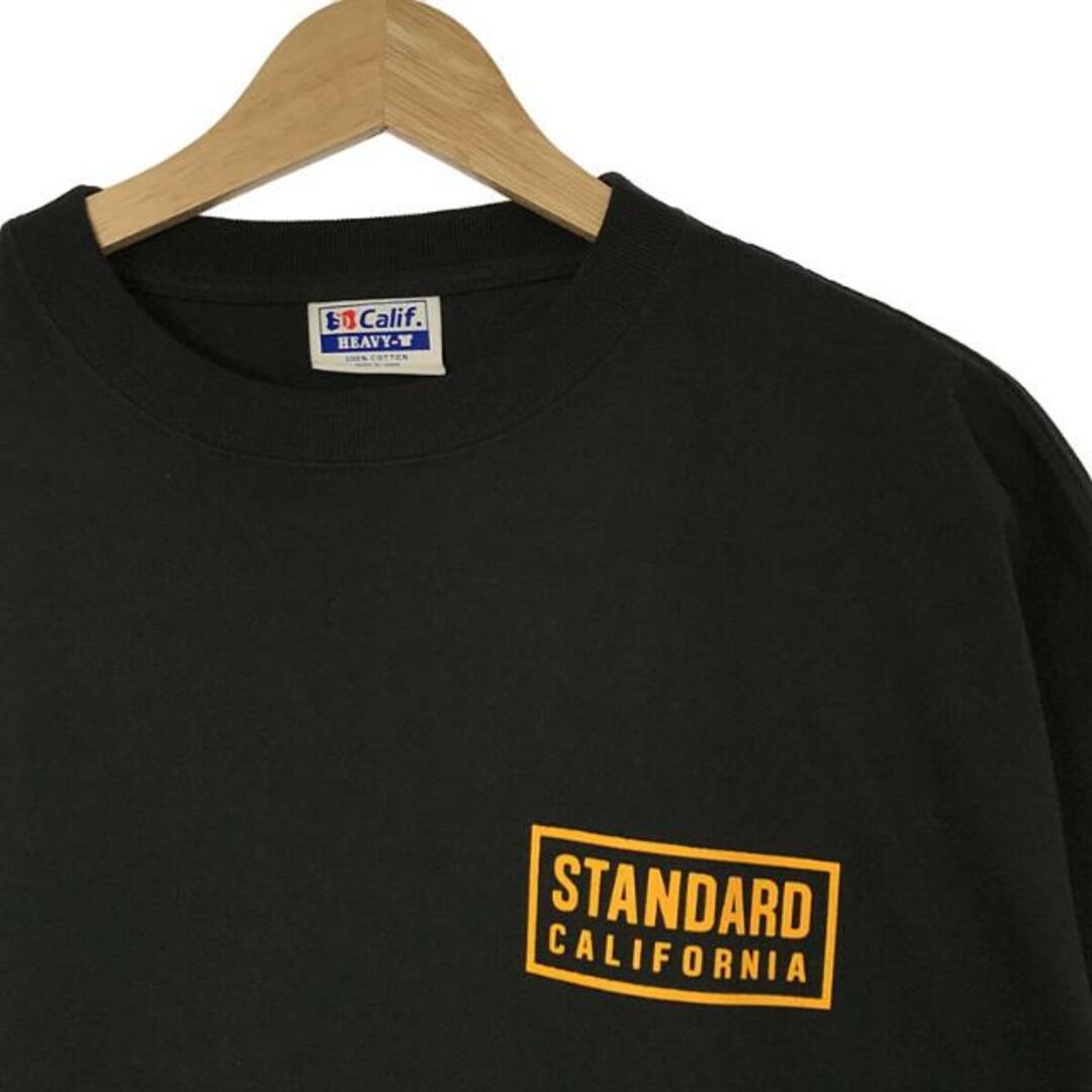 STANDARD CALIFORNIA(スタンダードカリフォルニア)の【美品】  Standard California / スタンダードカリフォルニア | 両面プリントTシャツ | XL | ブラック | メンズ メンズのトップス(Tシャツ/カットソー(半袖/袖なし))の商品写真