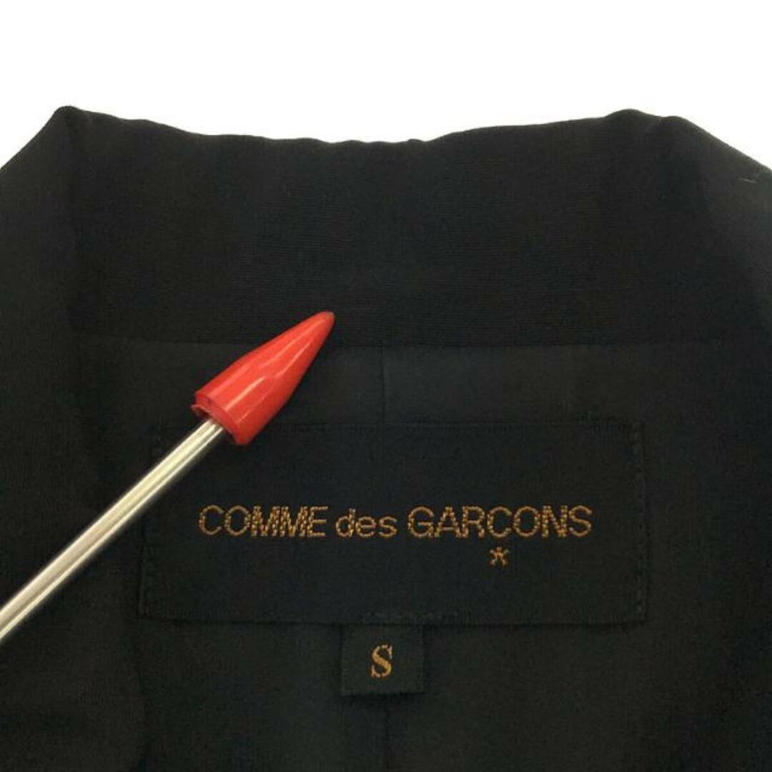COMME des GARCONS(コムデギャルソン)の【美品】  COMME des GARCONS / コムデギャルソン | 90s～ / AD1992 | レース切替 丸襟  シングル ジャケット | S | ブラック | レディース レディースのジャケット/アウター(その他)の商品写真