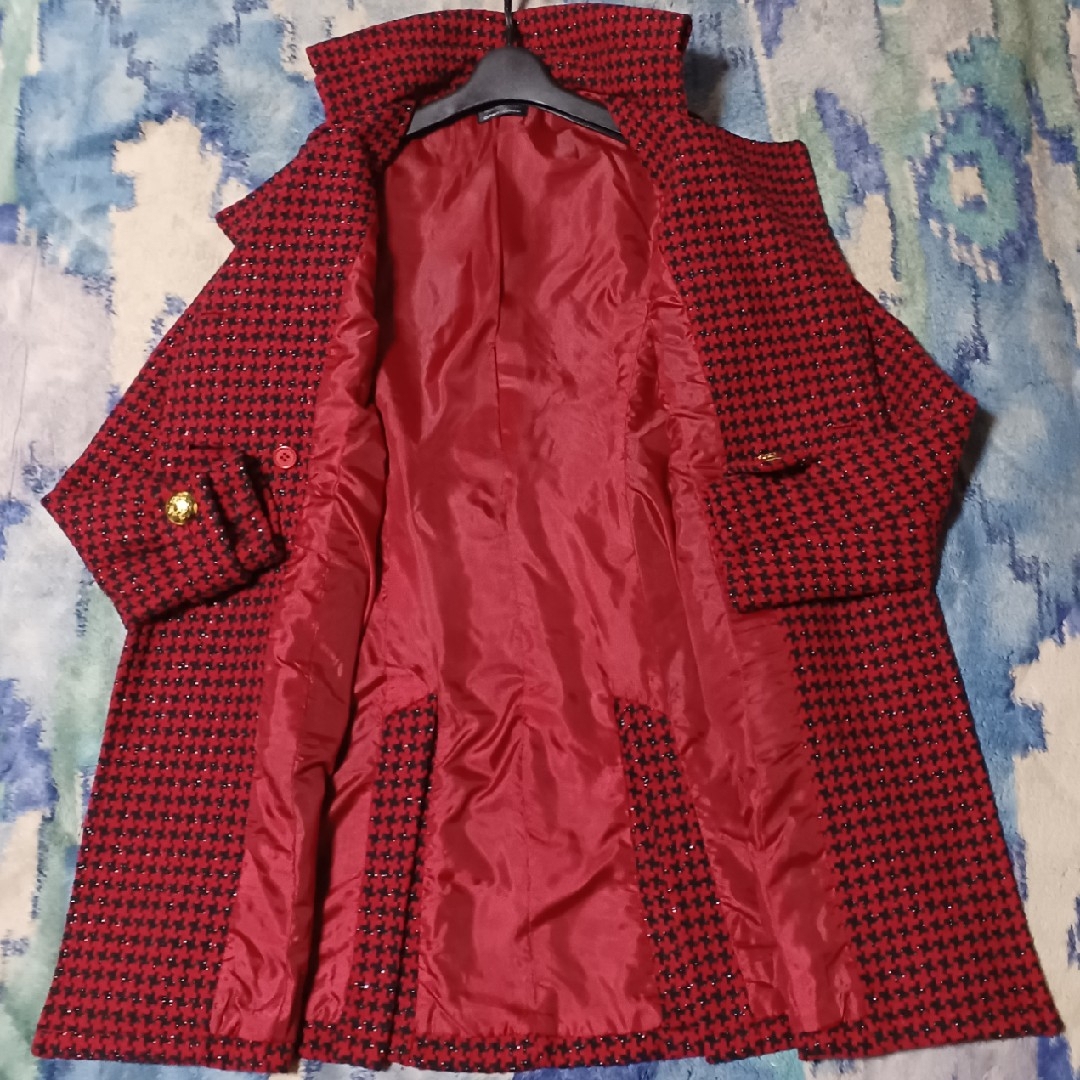 cara kara ツイードトレンチコート ツイードピーコート トレンチコート レディースのジャケット/アウター(トレンチコート)の商品写真