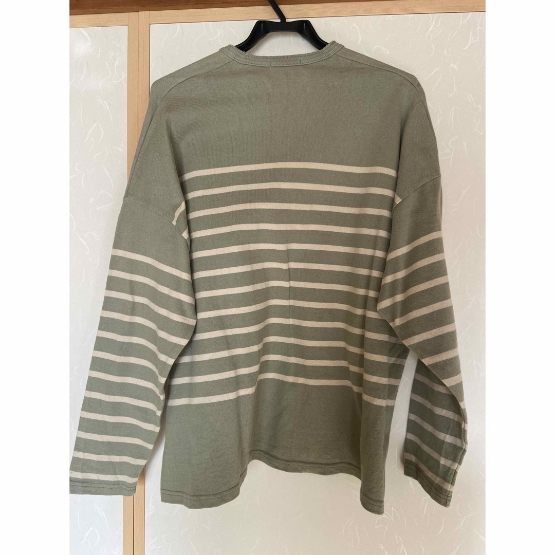 CLANE(クラネ)のClane WIDE HENRY NECK BORDER TOPS/ レディースのトップス(カットソー(長袖/七分))の商品写真