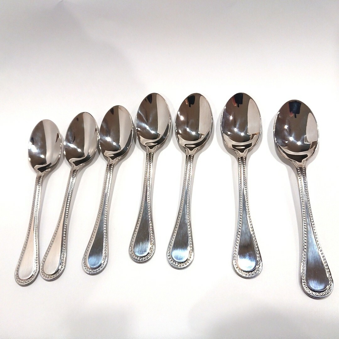 Christofle クリストフル コーヒースプーン 7本セット パール Christofle クリストフル コーヒースプーン 7本セット パール