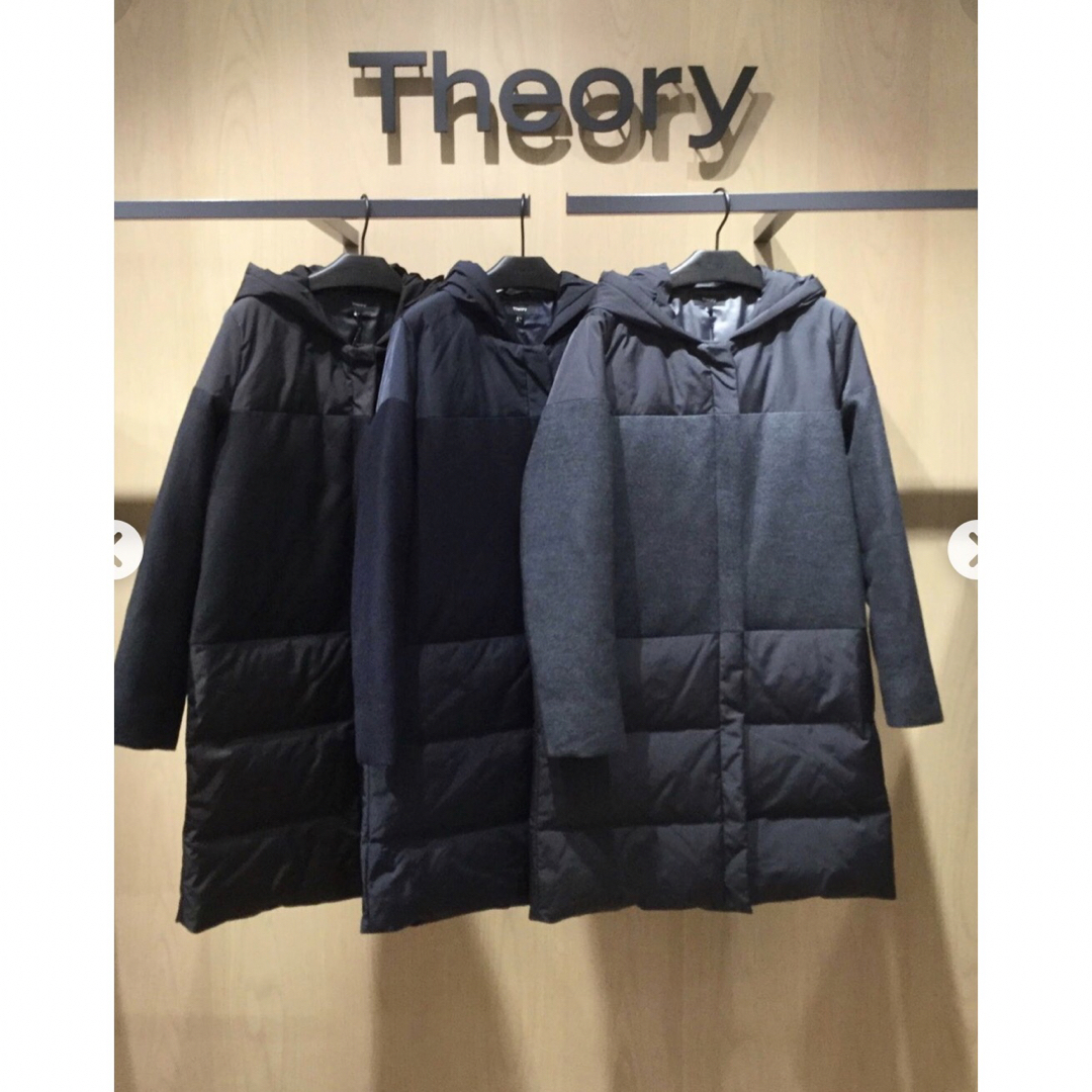 theory　ダウンコート　サイズP   グレー肩幅40