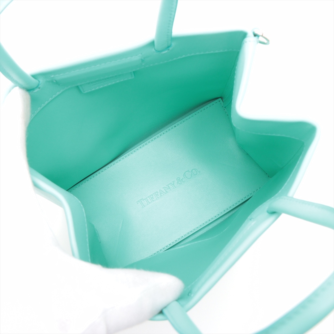 Tiffany & Co.(ティファニー)のティファニー ミニショッピングトート レザー  ブルー レディース トート レディースのバッグ(トートバッグ)の商品写真
