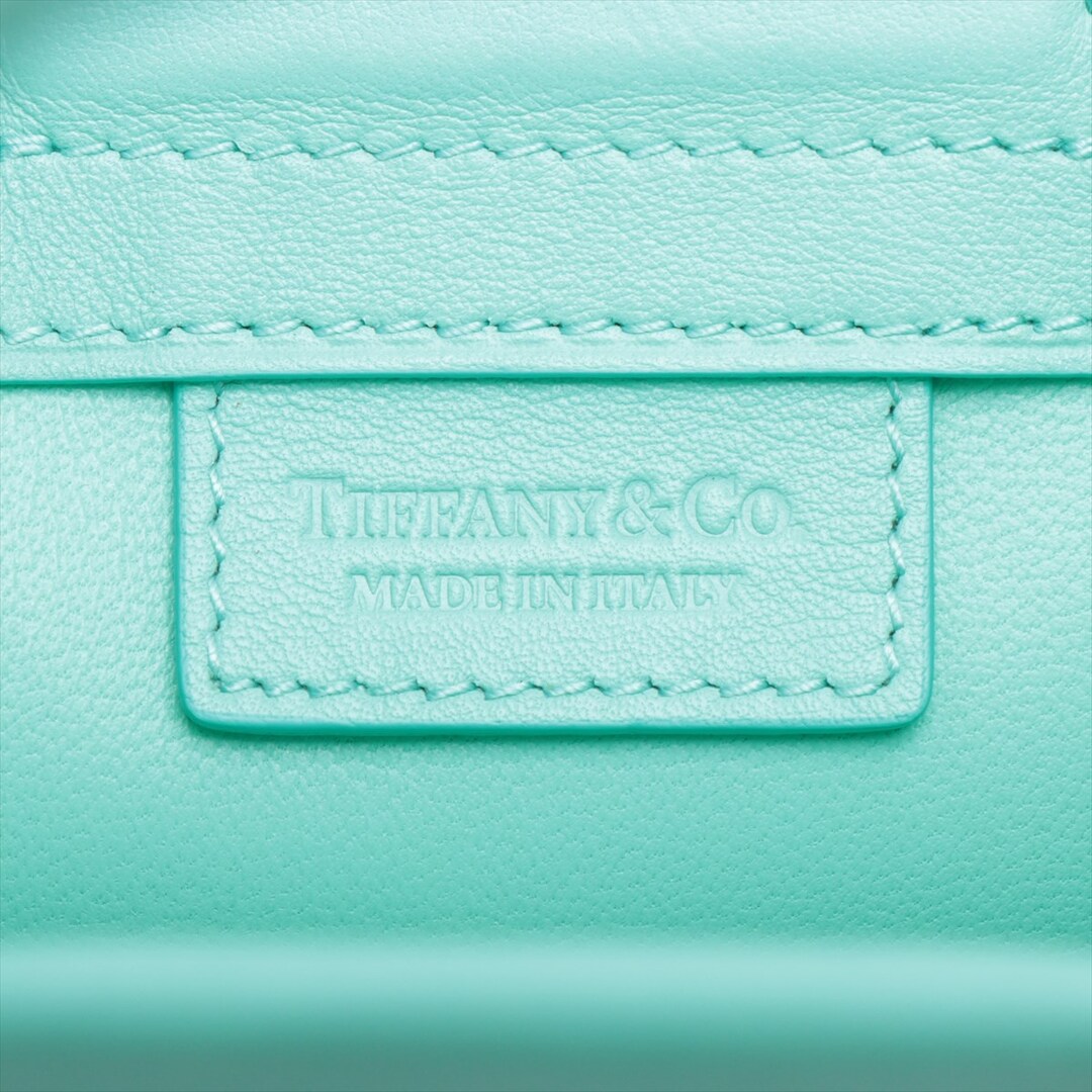 Tiffany & Co.(ティファニー)のティファニー ミニショッピングトート レザー  ブルー レディース トート レディースのバッグ(トートバッグ)の商品写真