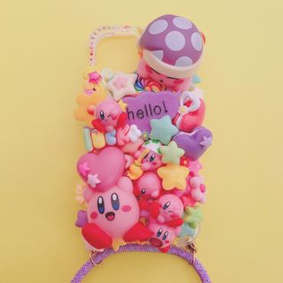 デコ電　デコスマホ　星のカービィ　ワドルドゥ　ワドルディ(スマホケース)