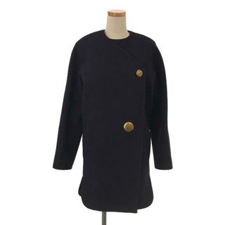 バレンシアガ(Balenciaga)のBALENCIAGA / バレンシアガ | 金釦ウールカシミヤコート | 34 | ネイビー | レディース(その他)