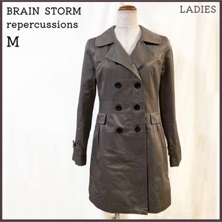 ブレインストーム(BRAIN STORM)のBRAIN STORM ブレインストーム ミドル丈 トレンチコート カーキ M(トレンチコート)