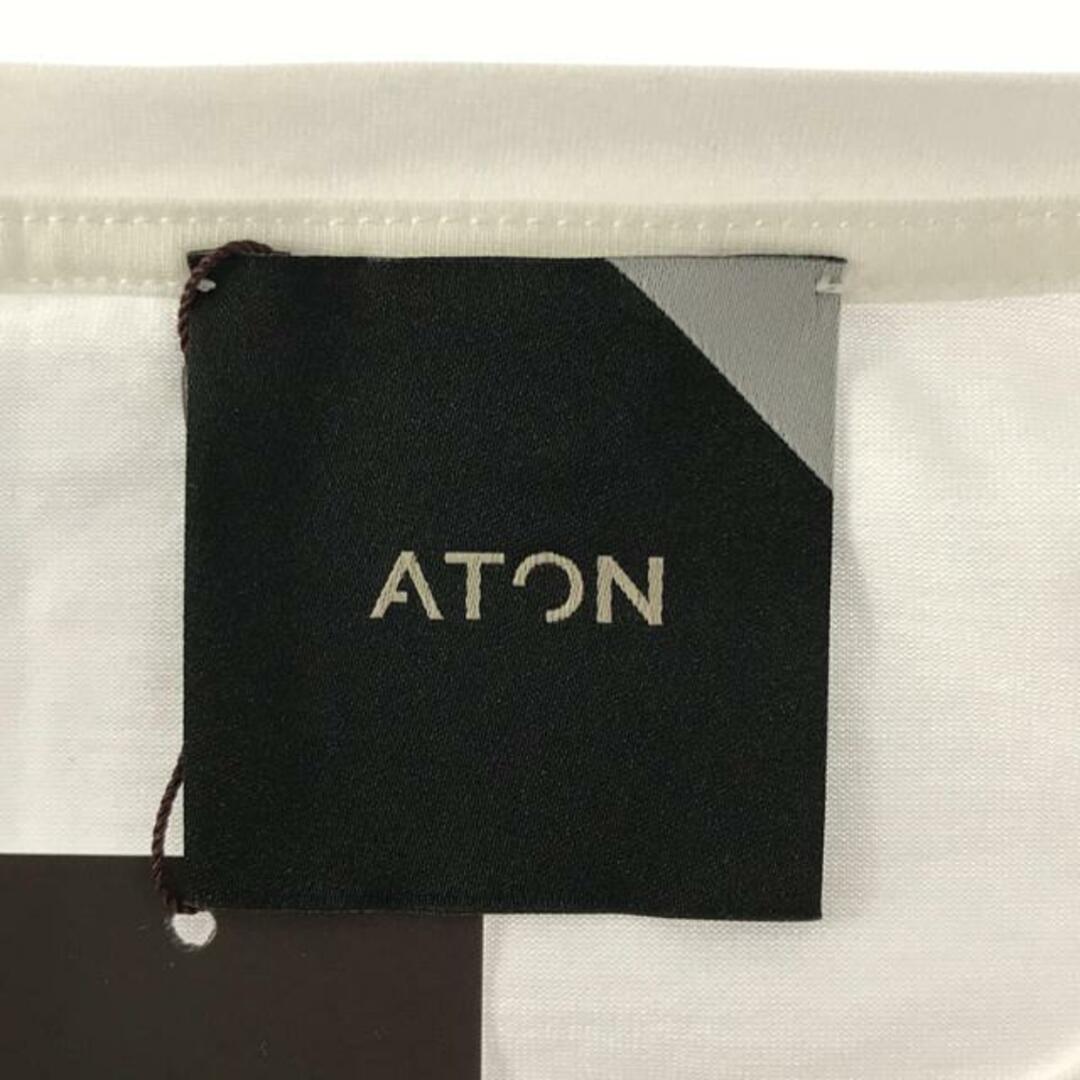 ATON(エイトン)の【新品】  ATON / エイトン | SUVIN 60/2 OVERSIZED ロング  Tシャツ | 2 | ホワイト | レディース レディースのトップス(Tシャツ(長袖/七分))の商品写真