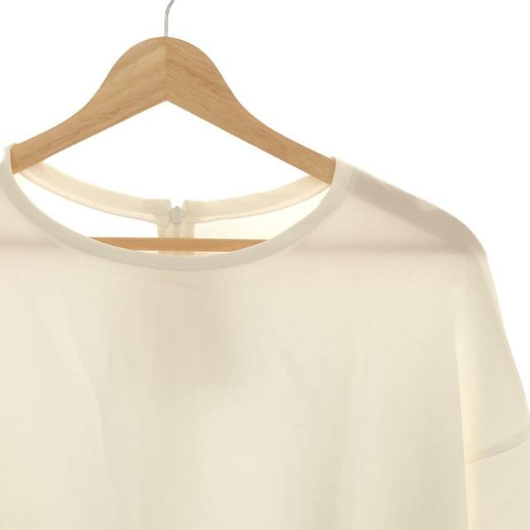 Plage(プラージュ)の【新品】  Plage / プラージュ | 2020SS | Double Cloth T ブラウス | 38 | ホワイト | レディース レディースのトップス(Tシャツ(半袖/袖なし))の商品写真
