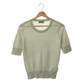 ジョンスメドレー(JOHN SMEDLEY)のJOHN SMEDLEY / ジョンスメドレー | シーアイランドコットン リブニット Tシャツ | S | ライトグレー | レディース(ニット/セーター)