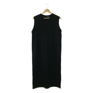 エイトン(ATON)のATON / エイトン | SUVIN 60/2 TANK TOP DRESS スビンコットン ノースリーブ ワンピース | 2 | ブラック | レディース(ロングワンピース/マキシワンピース)