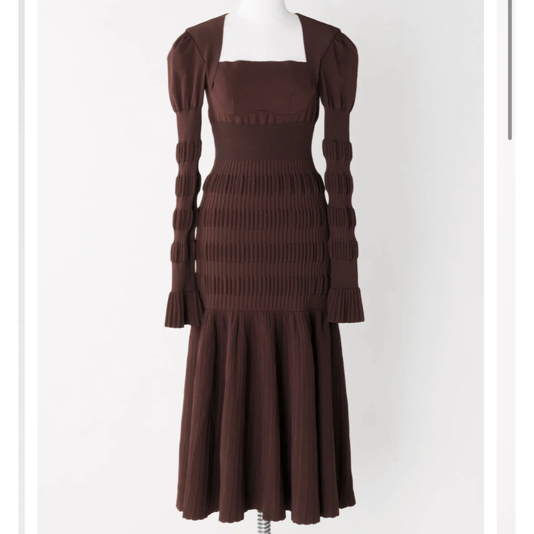 fetico STRIPE KNIT MIDI DRESSストゥディオス