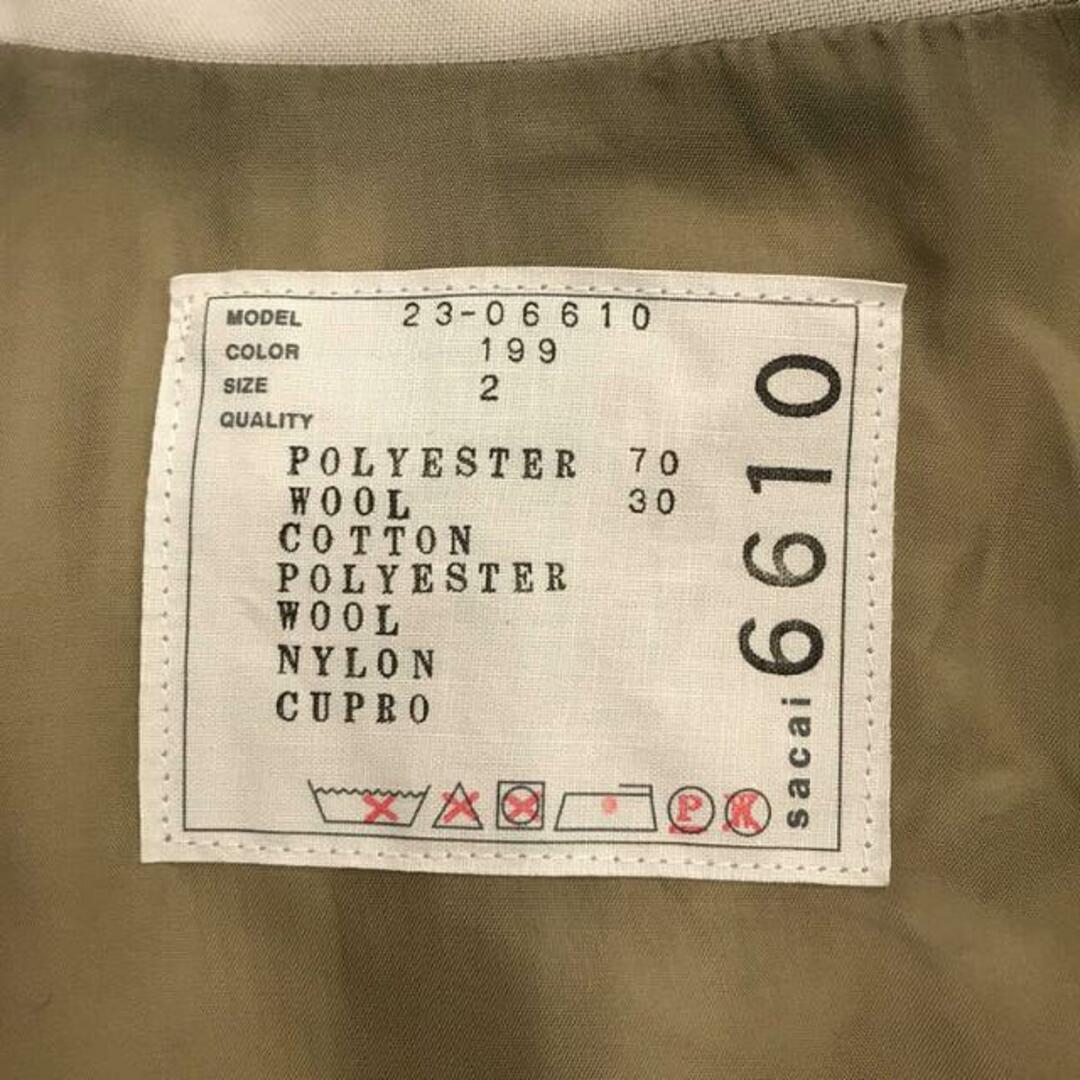 sacai - 【美品】 sacai / サカイ | 2023SS | Suiting Mix Vest sacai - 【美品】 sacai / サカイ | 2023SS | Suiting Mix Vest