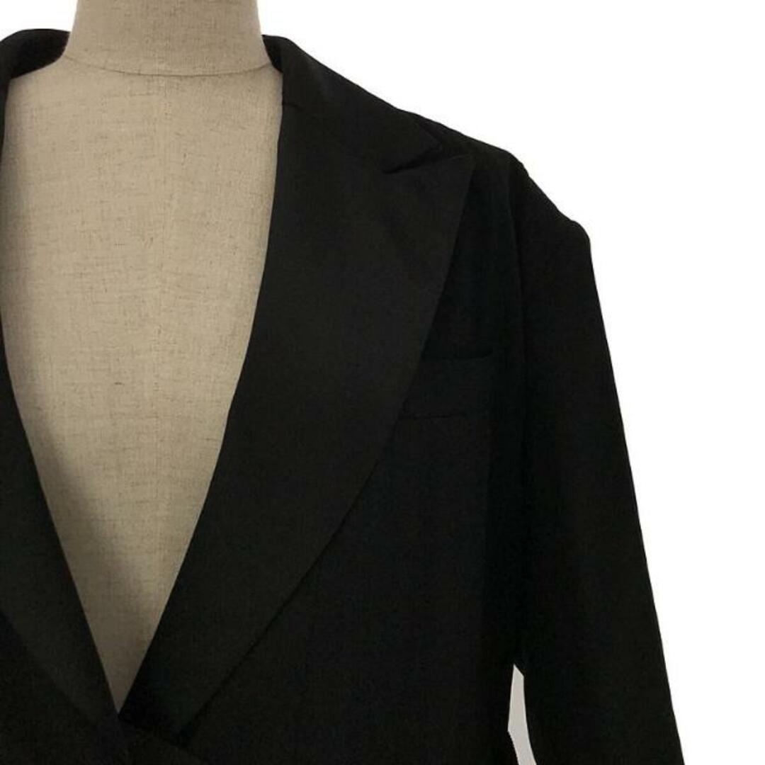 sacai(サカイ)の【美品】  sacai / サカイ | 2023SS | Suiting Pleated blazer / 異素材  バックプリーツ スーチング ベルテッド ジャケット | 1 | ブラック | レディース レディースのジャケット/アウター(その他)の商品写真